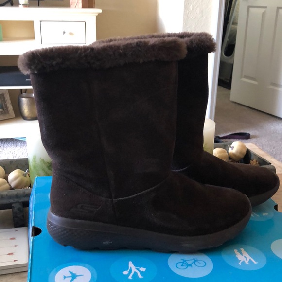 skechers calf length boots